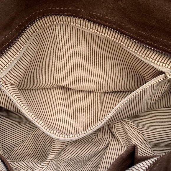 RARE Sofia C Red Suede Bucket Bag - Picture 8 of 16